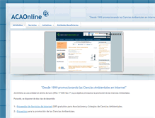 Tablet Screenshot of acaonline.es